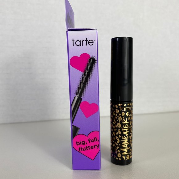 Tarte Maneater Voluptuous Mascara Volume Length Curl Double Duty Beauty Black - Picture 3 of 5